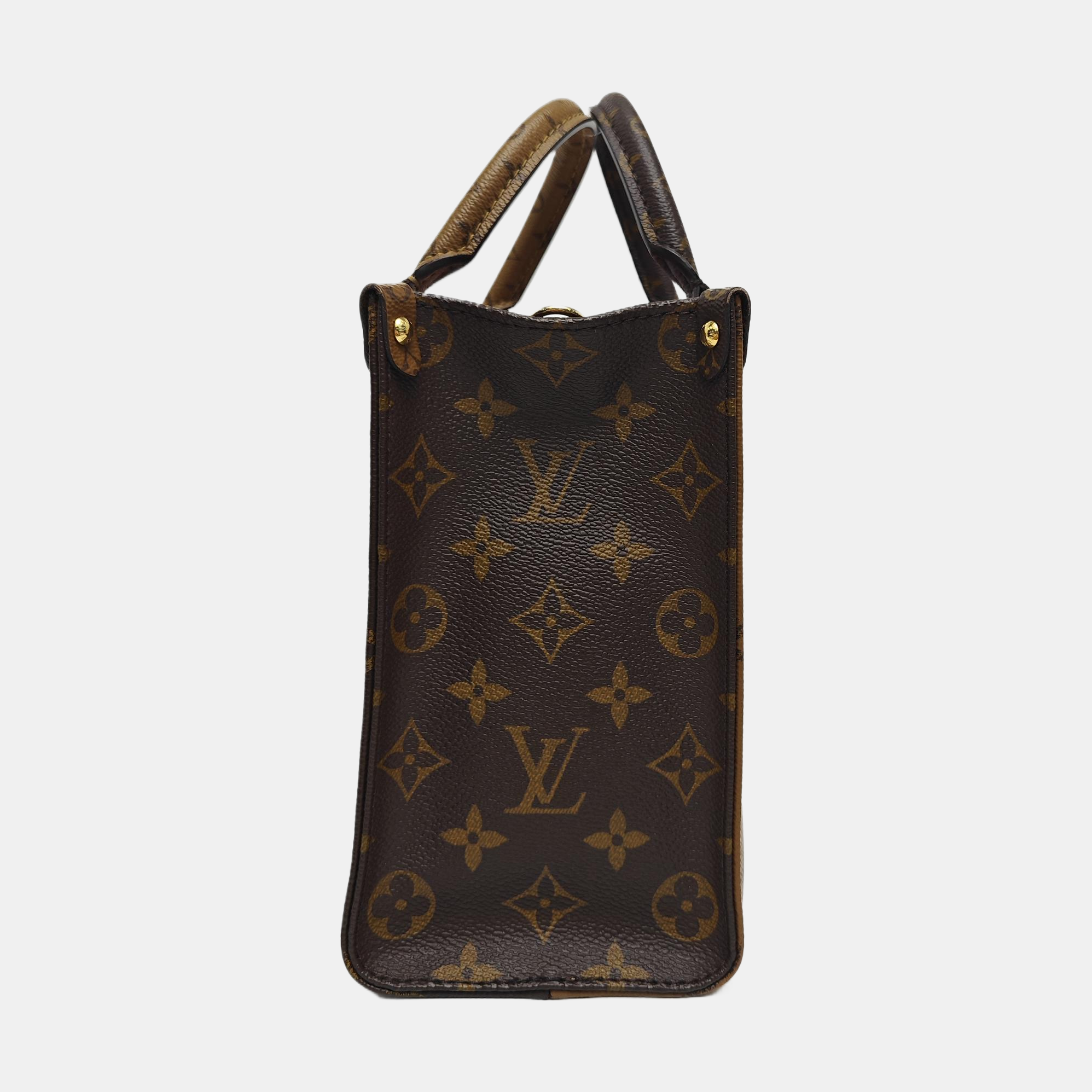 ONTHEGO PM Monogram Coated Canvas Brown