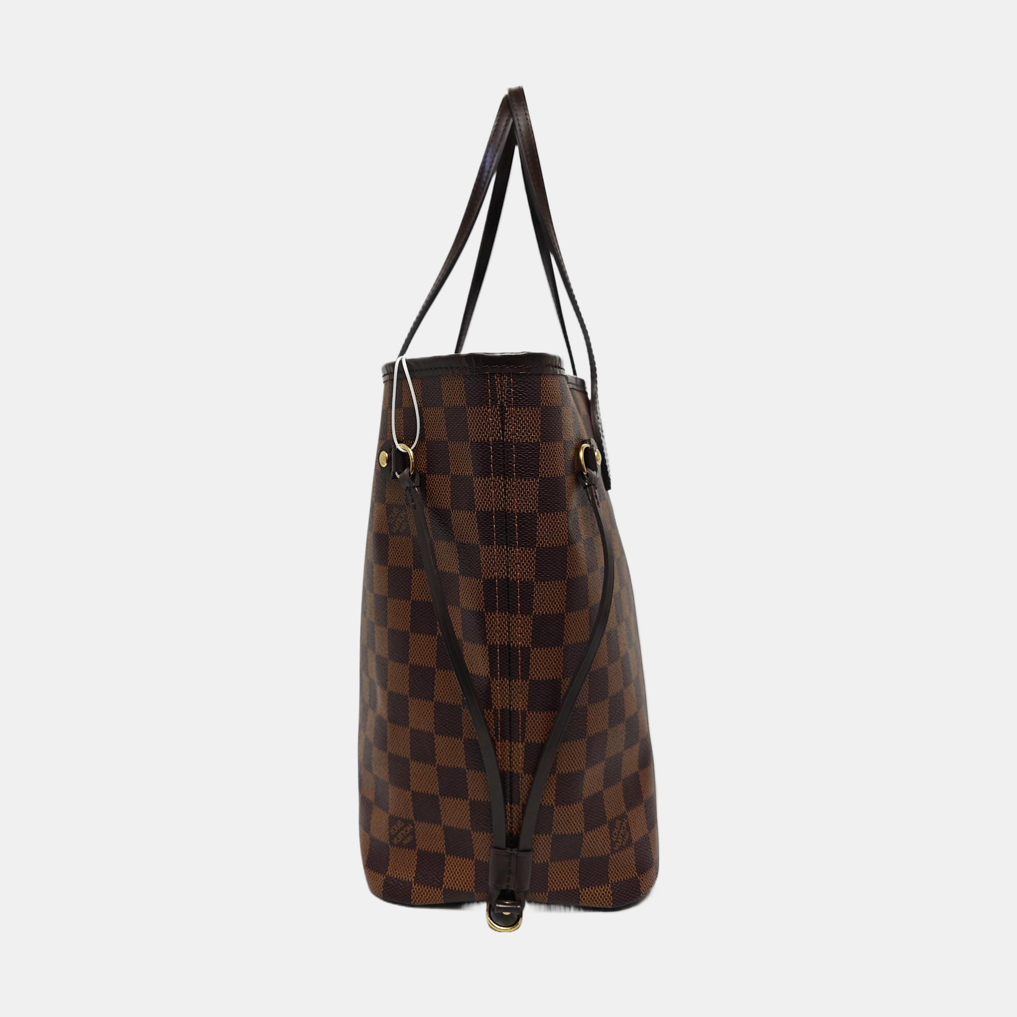 NEVERFULL MM Damier Ebene Coated Canvas Brown
