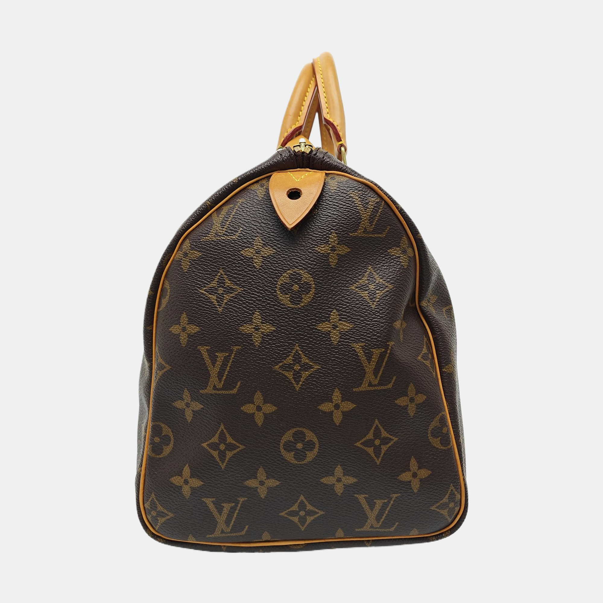 SPEEDY 30 Monogram Coated Canvas Brown