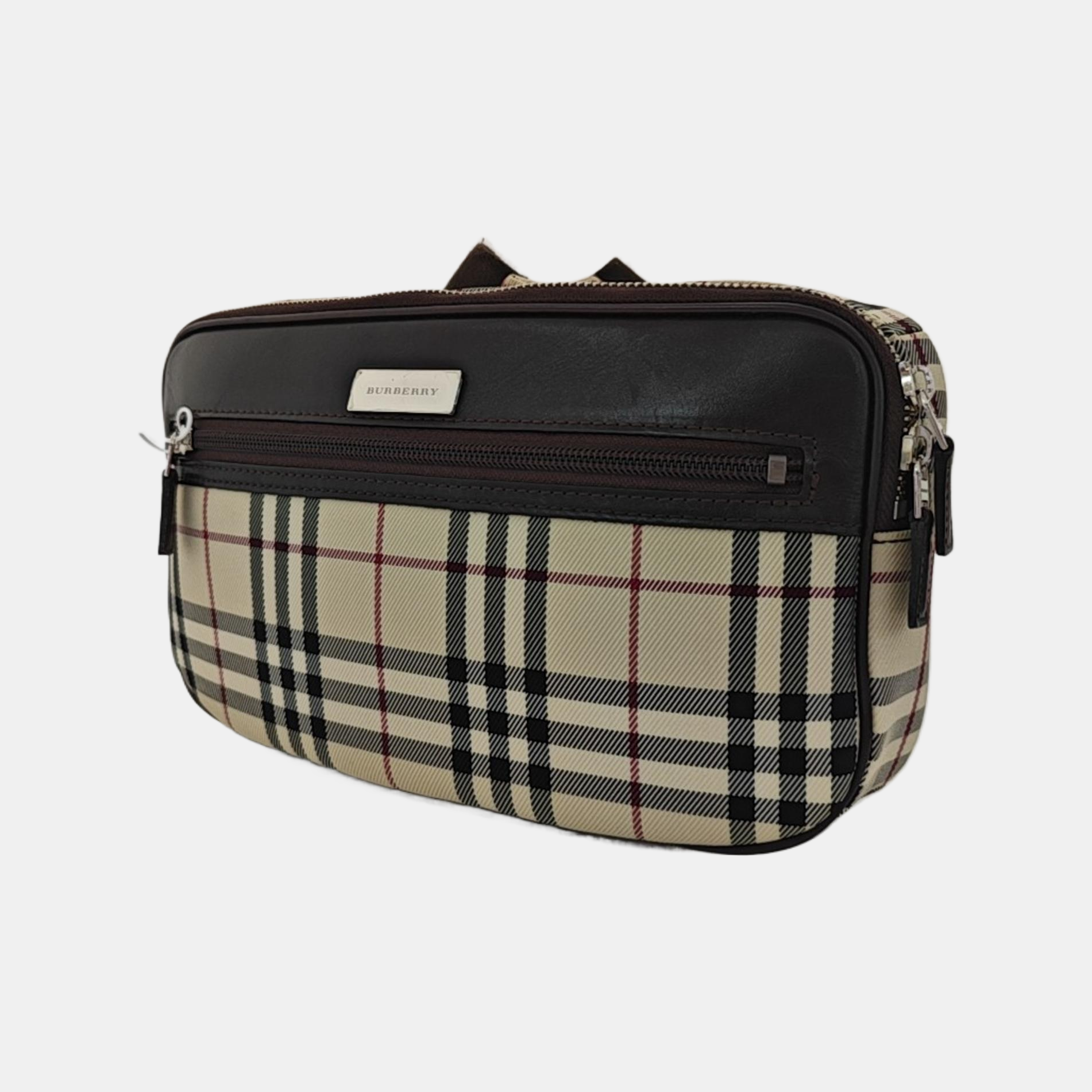 Fabric Belt Bag Brown