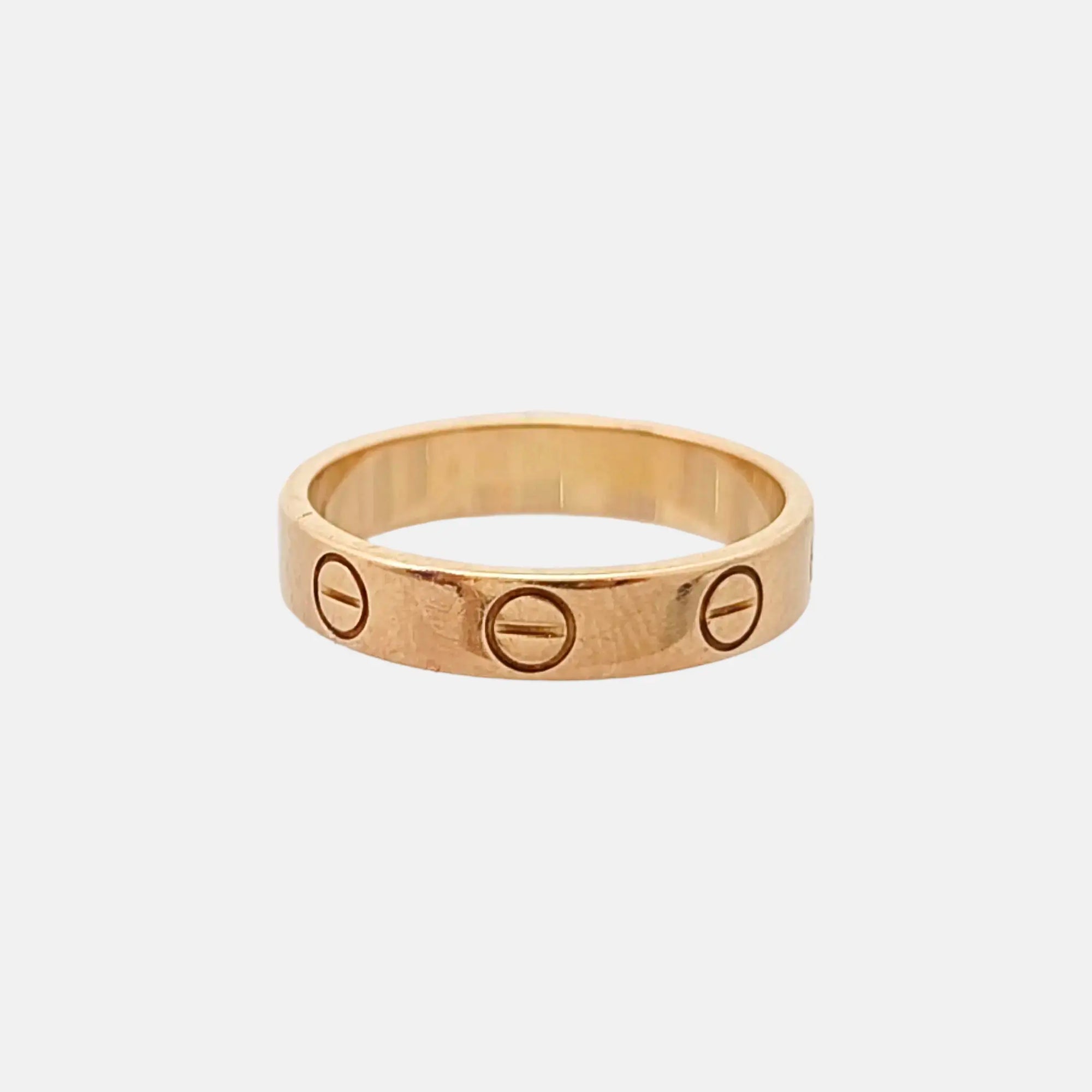 LOVE 18k Rose Gold Ring EU 50
