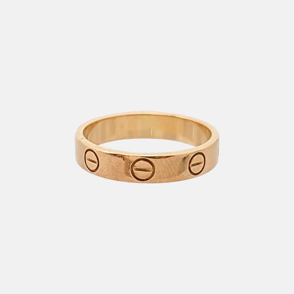 LOVE 18k Rose Gold Ring EU 50