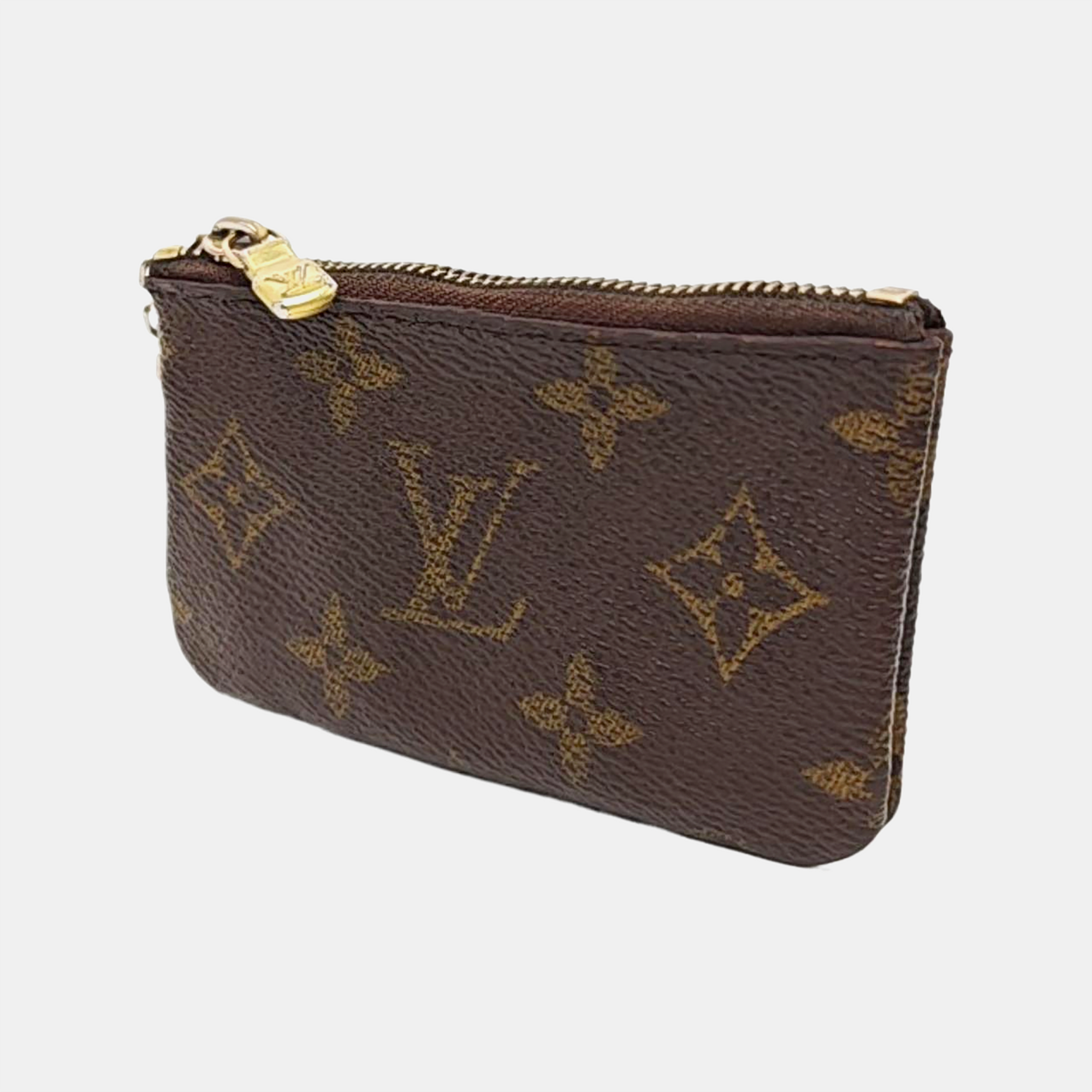 Monogram Coated Canvas Coin Purse Brown