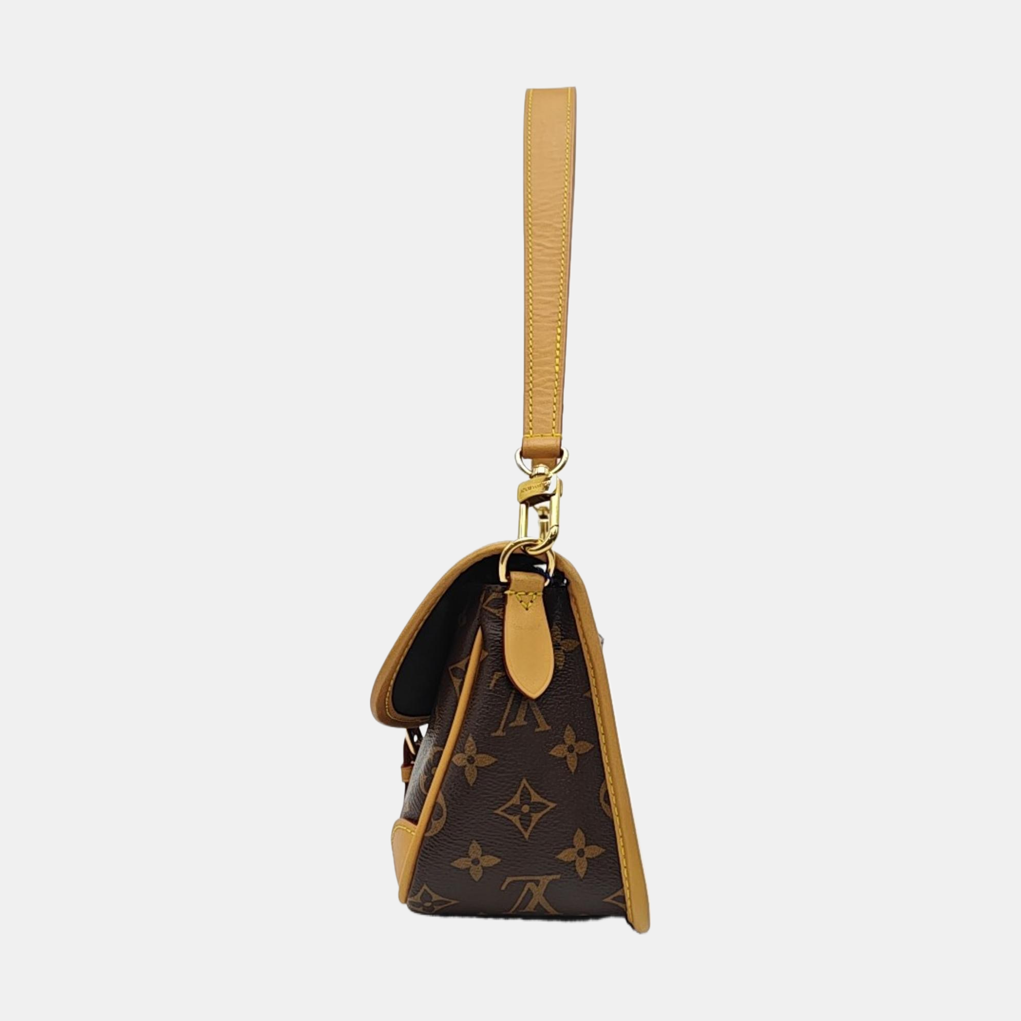 DIANE Monogram Coated Canvas Brown