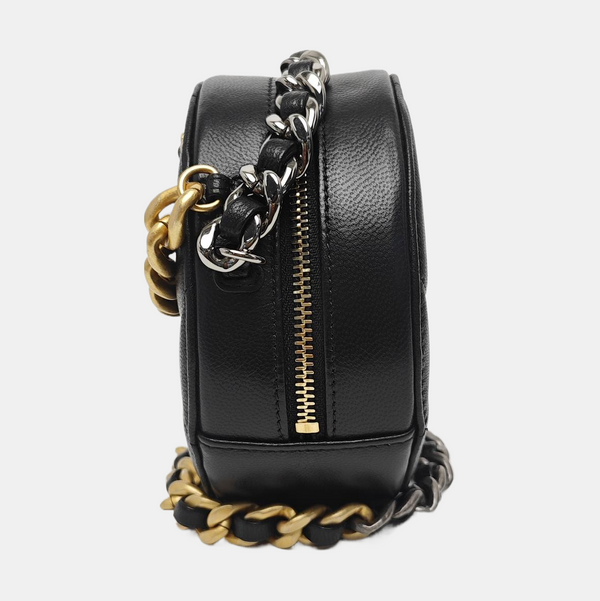 CHANEL 19 Small Quilted Lambskin Black