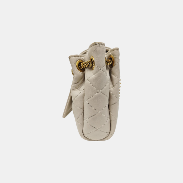 NOLITA Mini Quilted Lambskin White