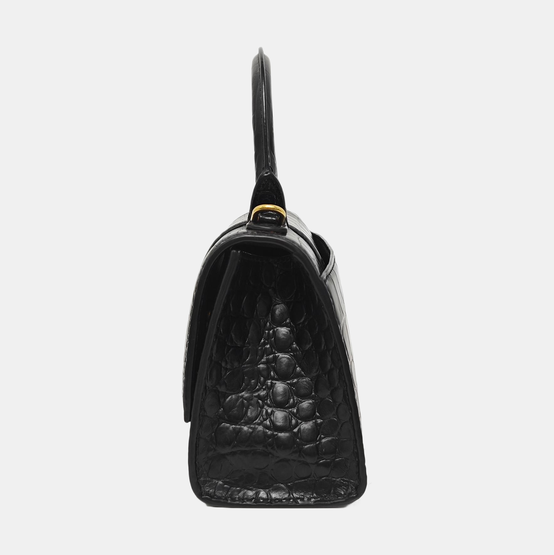 Hourglass XS Calfskin Black