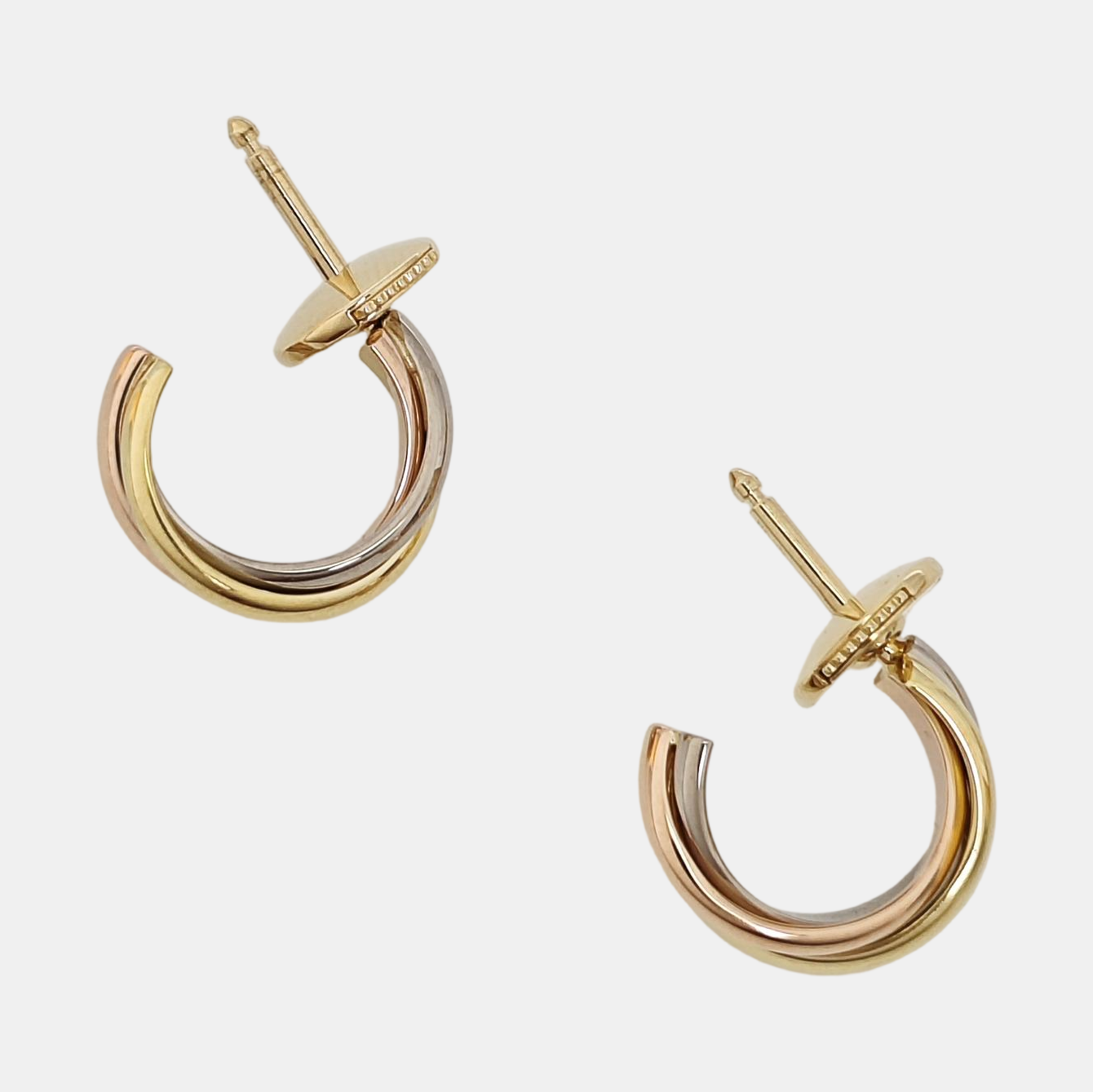 TRINITY 18k White Gold Stud Earrings