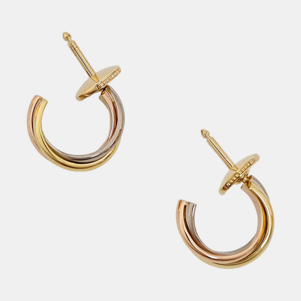 TRINITY 18k White Gold Stud Earrings