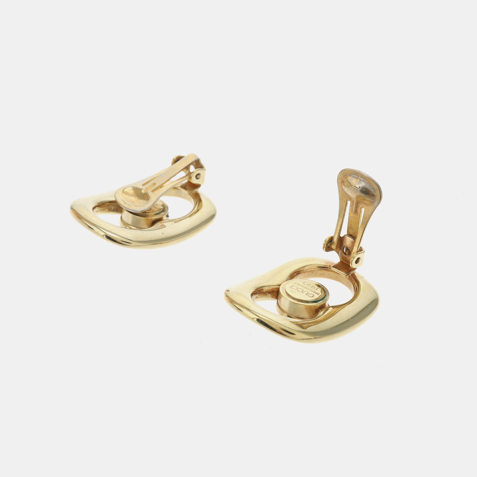 Metal Gold Clip On Earrings