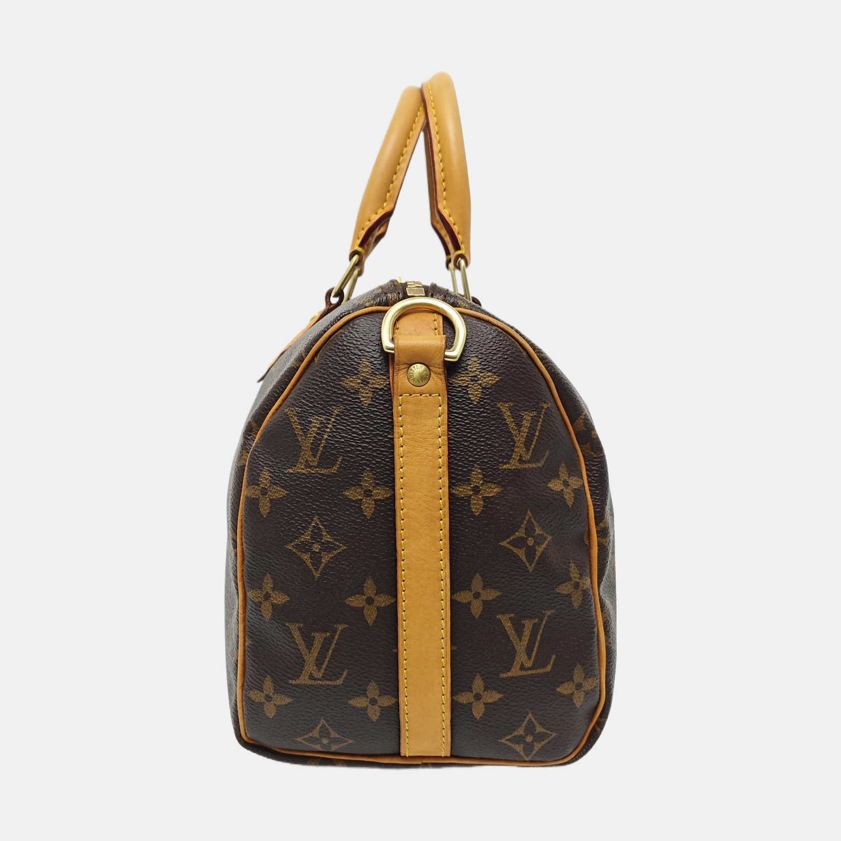 SPEEDY 25 Monogram Coated Canvas Brown