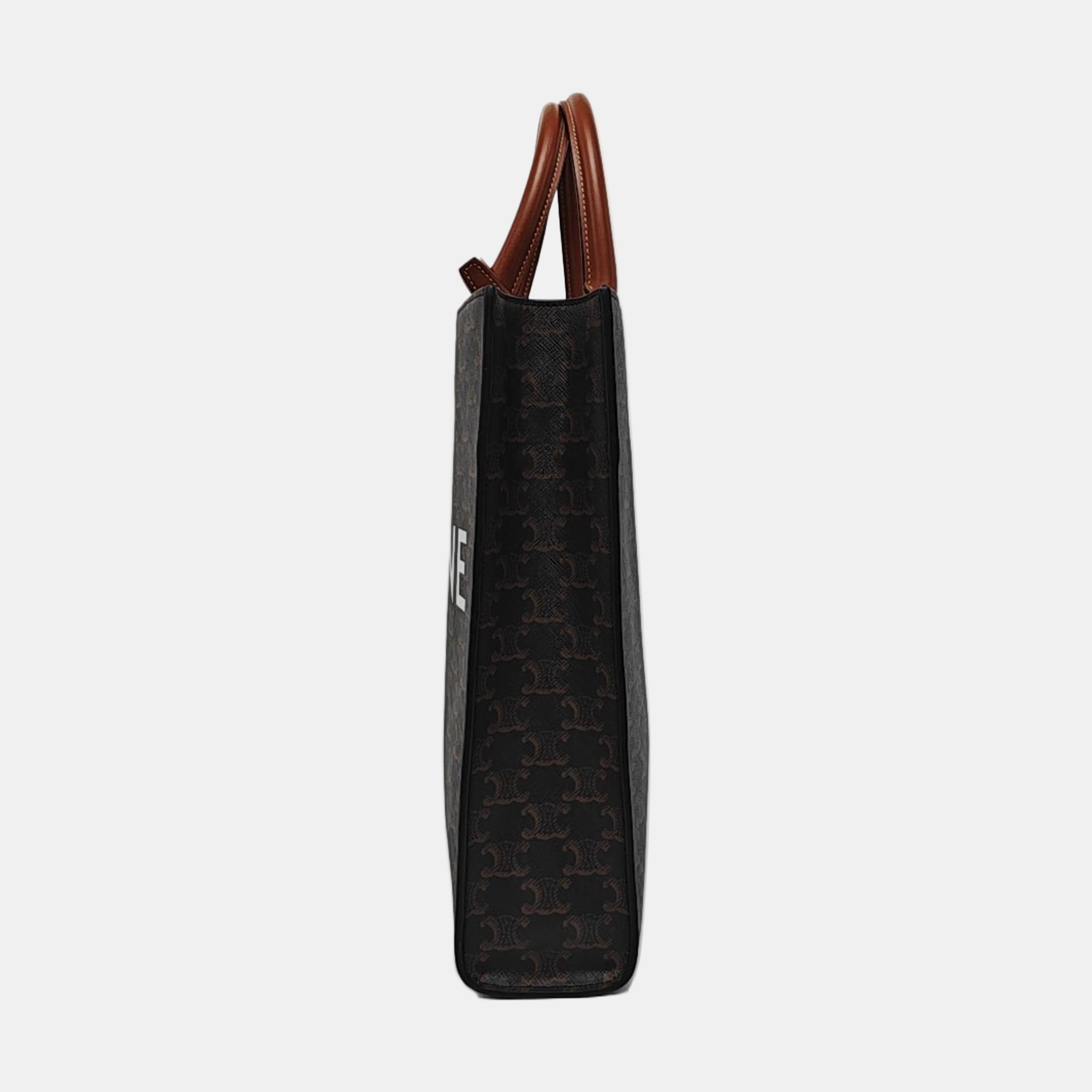 CABAS CELINE Small Coated Canvas Brown