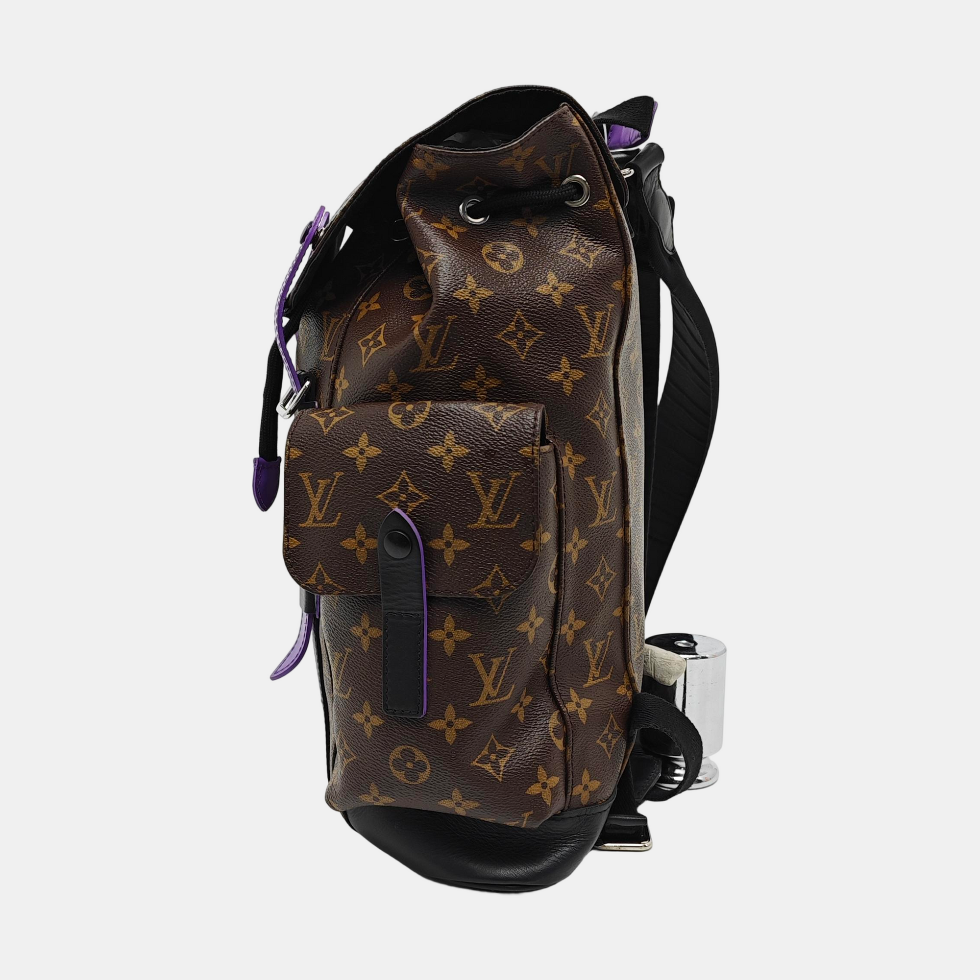 CHRISTOPHER PM Monogram Coated Canvas Brown