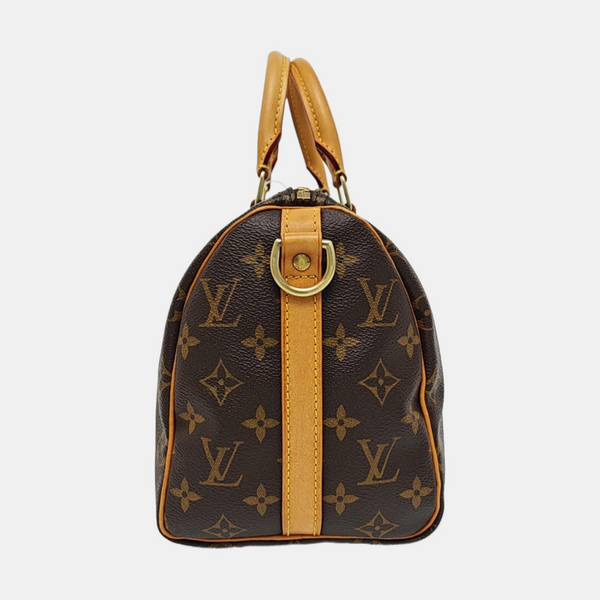 SPEEDY 25 Monogram Coated Canvas Brown