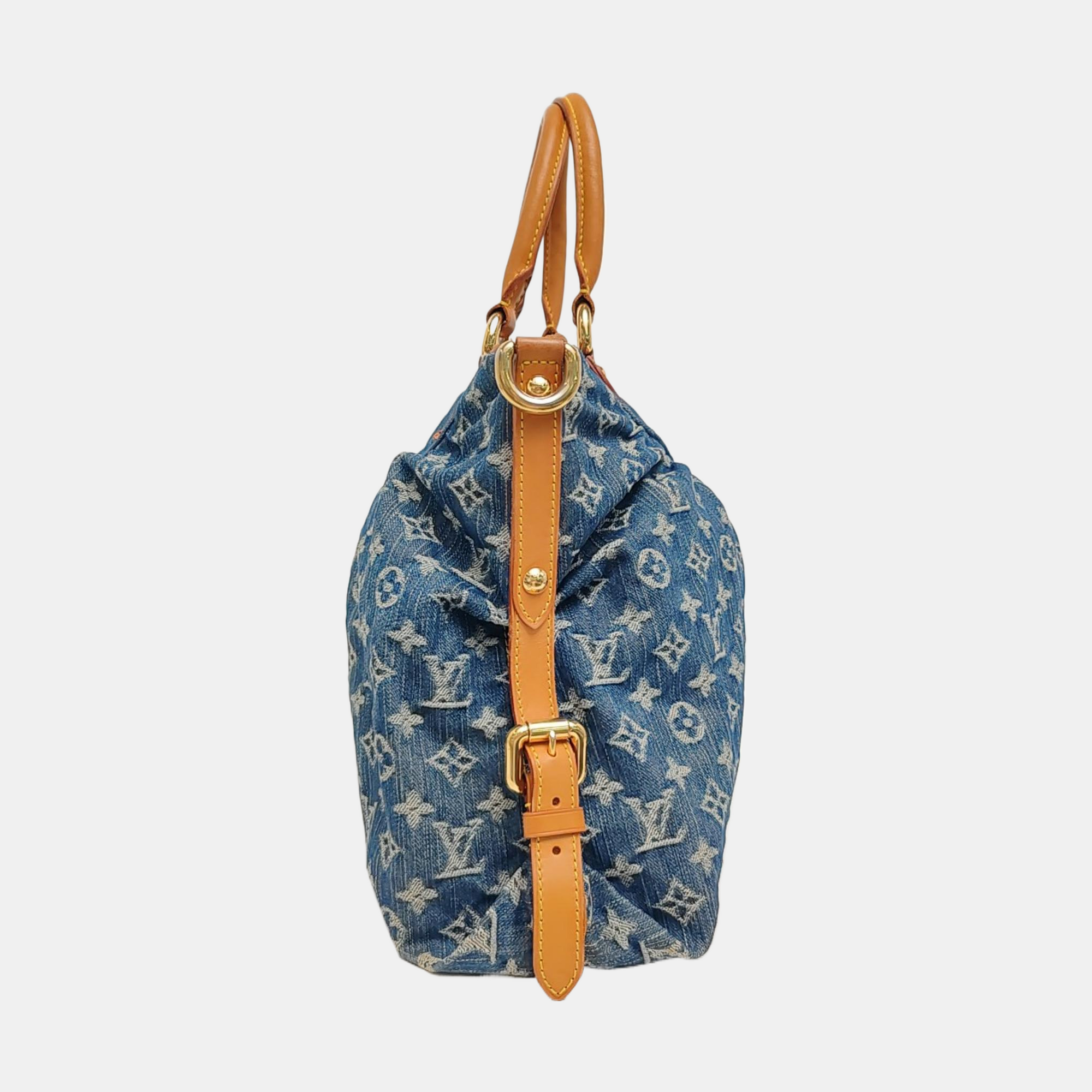 NEO CABBY GM Monogram Denim Blue