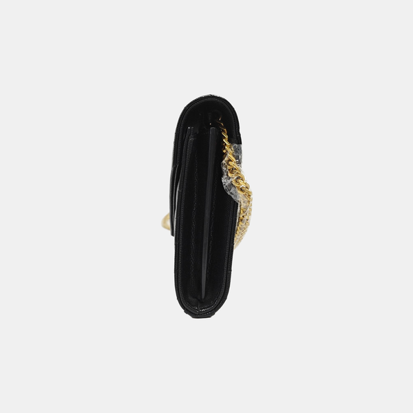 MONOGRAM Medium Chevron Calfskin Black