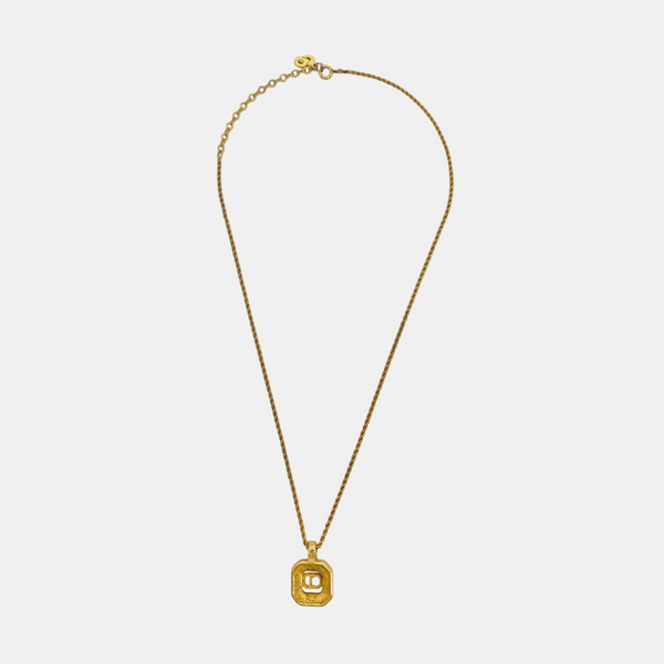 Twist Round Metal Gold Necklace