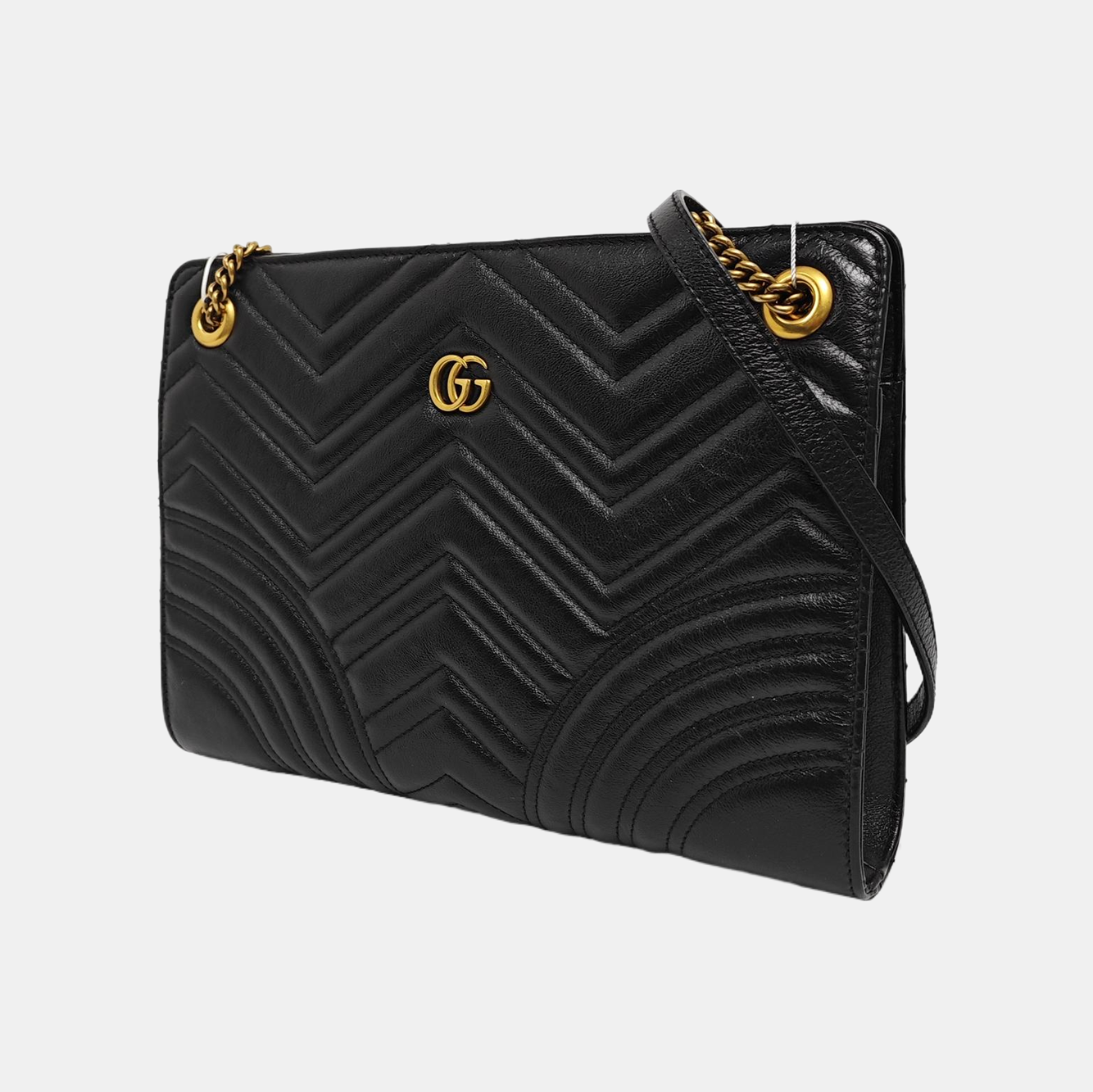 GG Marmont Piel de becerro matelassé negra