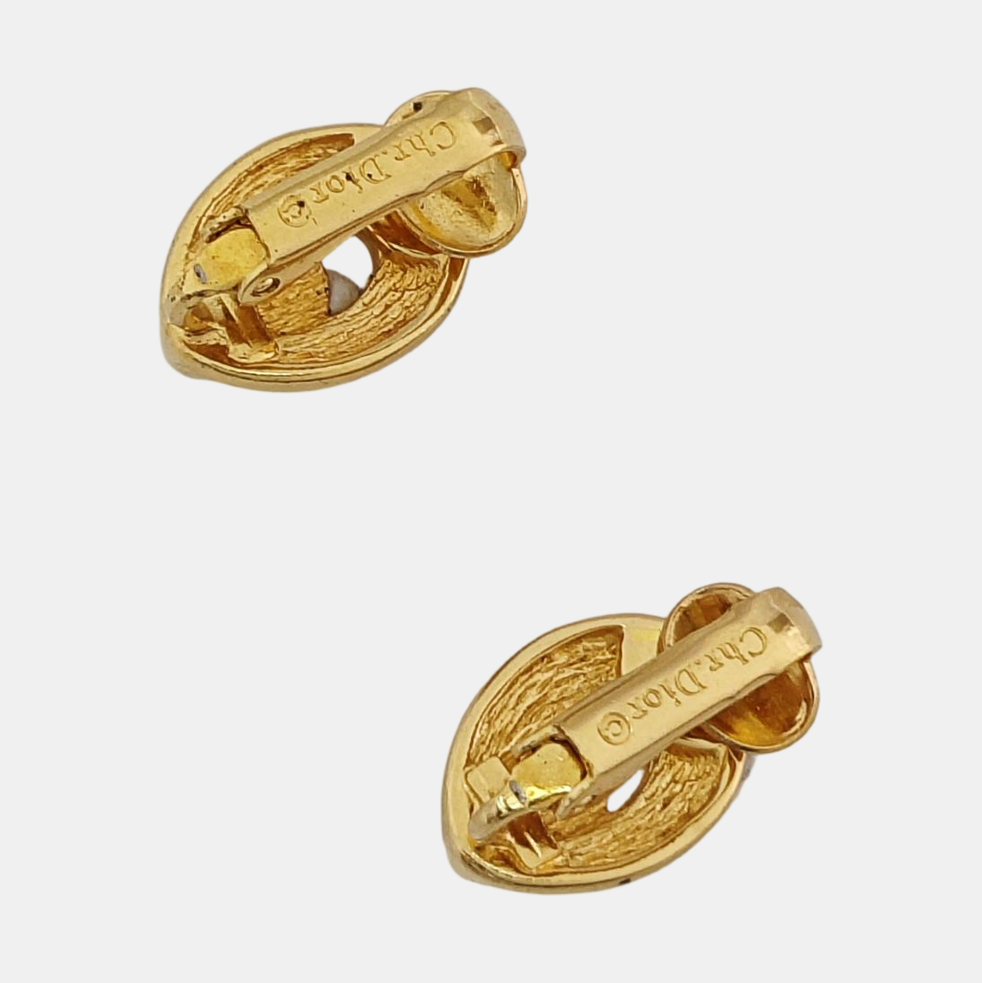 Metal Gold Clip On Earrings