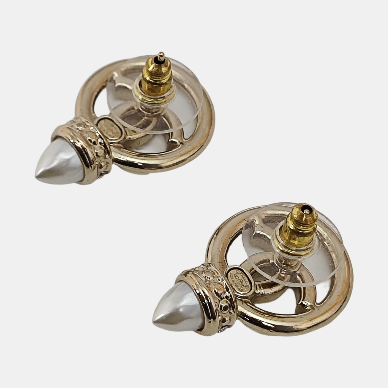 Metal Gold Stud Earrings