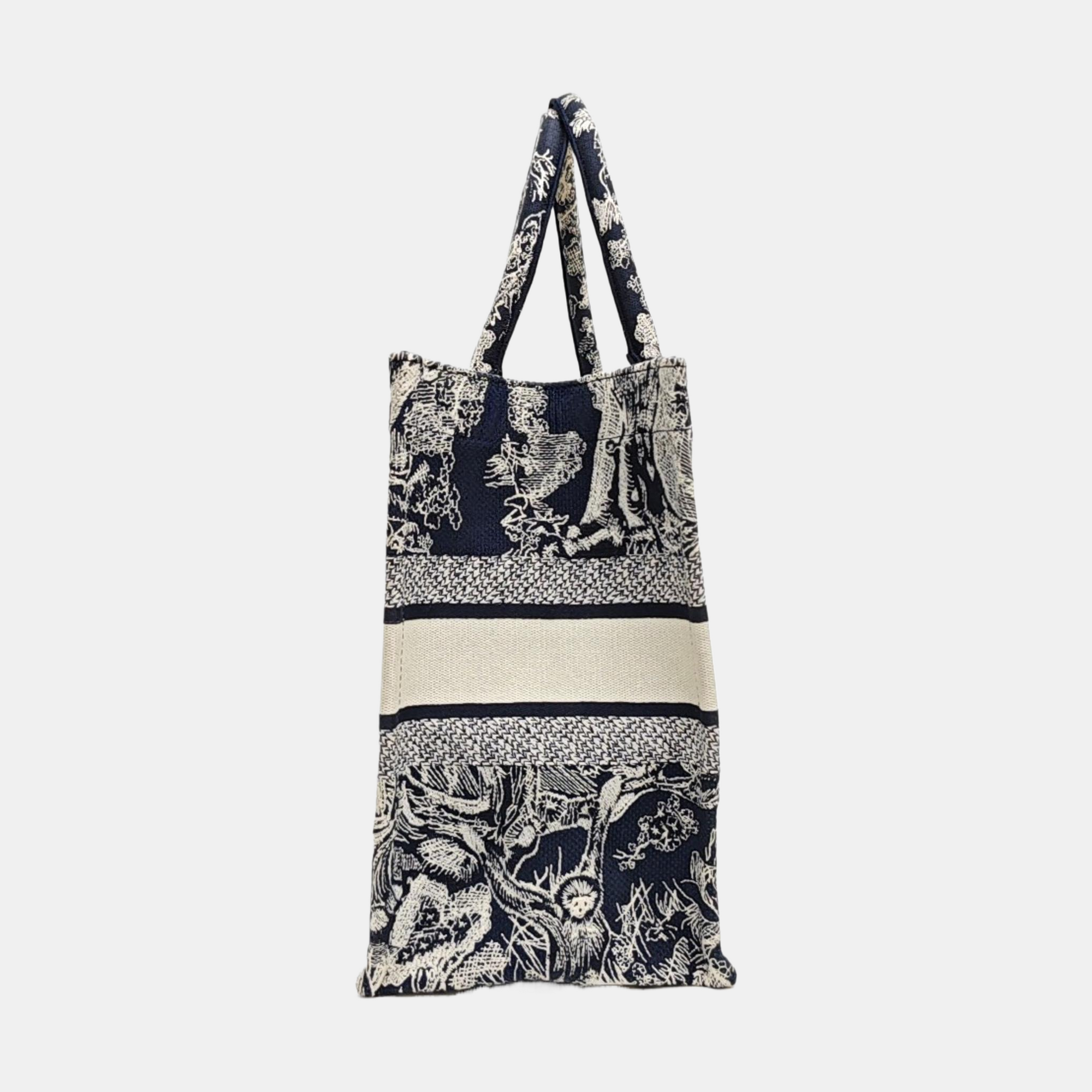 Book Tote Medium Fabric Blue