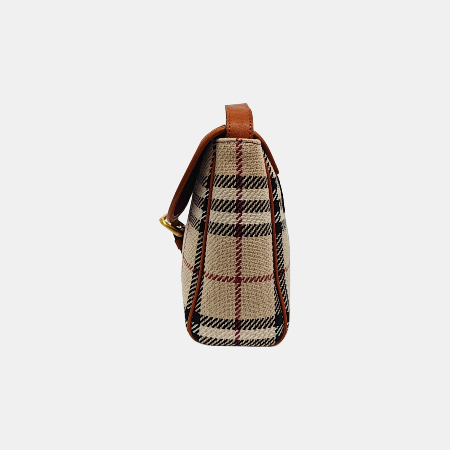 Fabric Crossbody Bag Beige
