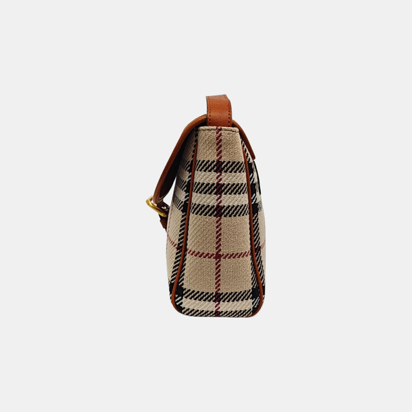 Fabric Crossbody Bag Beige