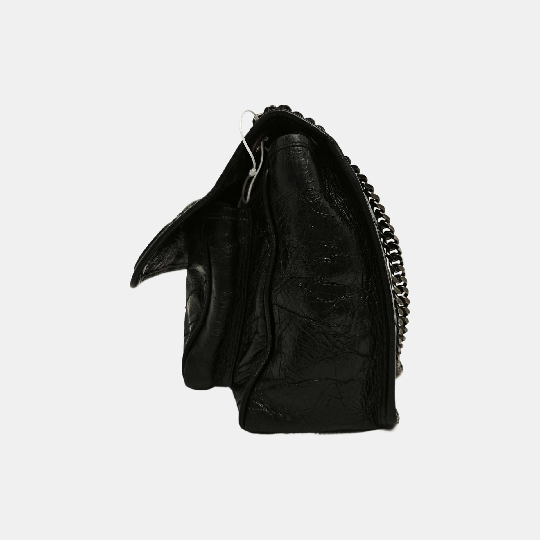 NIKI Medium Chevron Calfskin Black