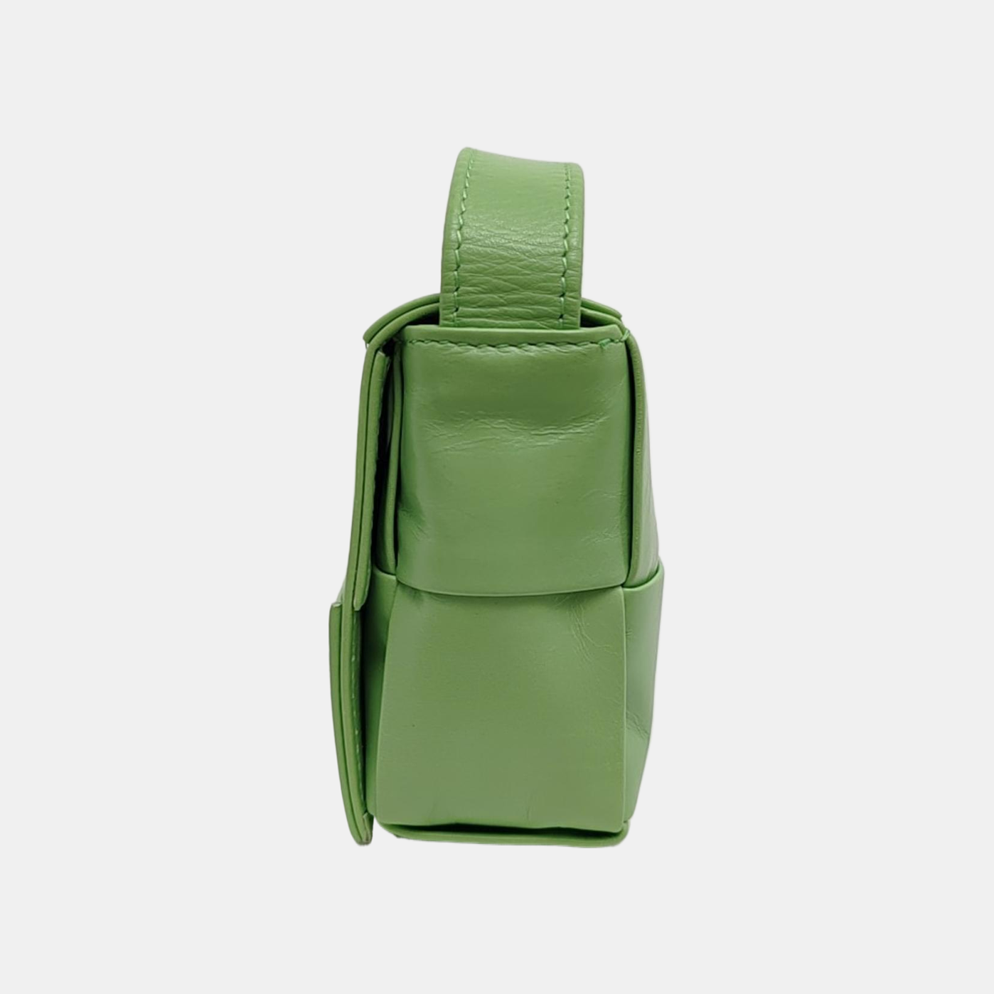 Authenticated pre-owned  Cassette Mini Calfskin Green - Shoulder Bag at Looply