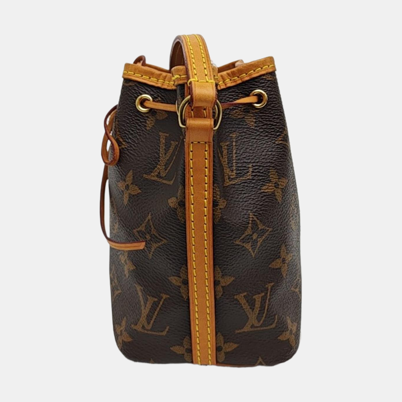NÉONOÉ Nano Monogram Coated Canvas Brown