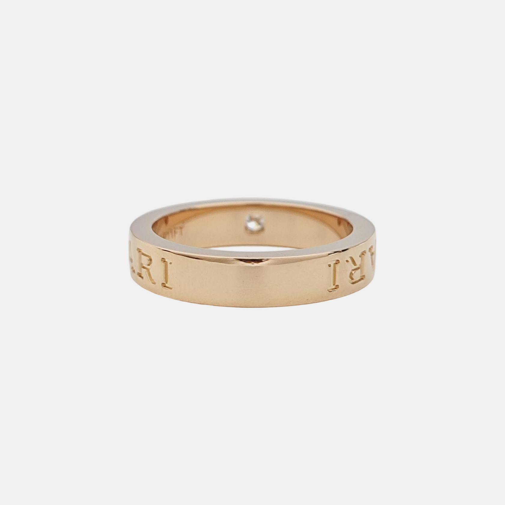 B.ZERO1 18k Rose Gold Ring EU 51
