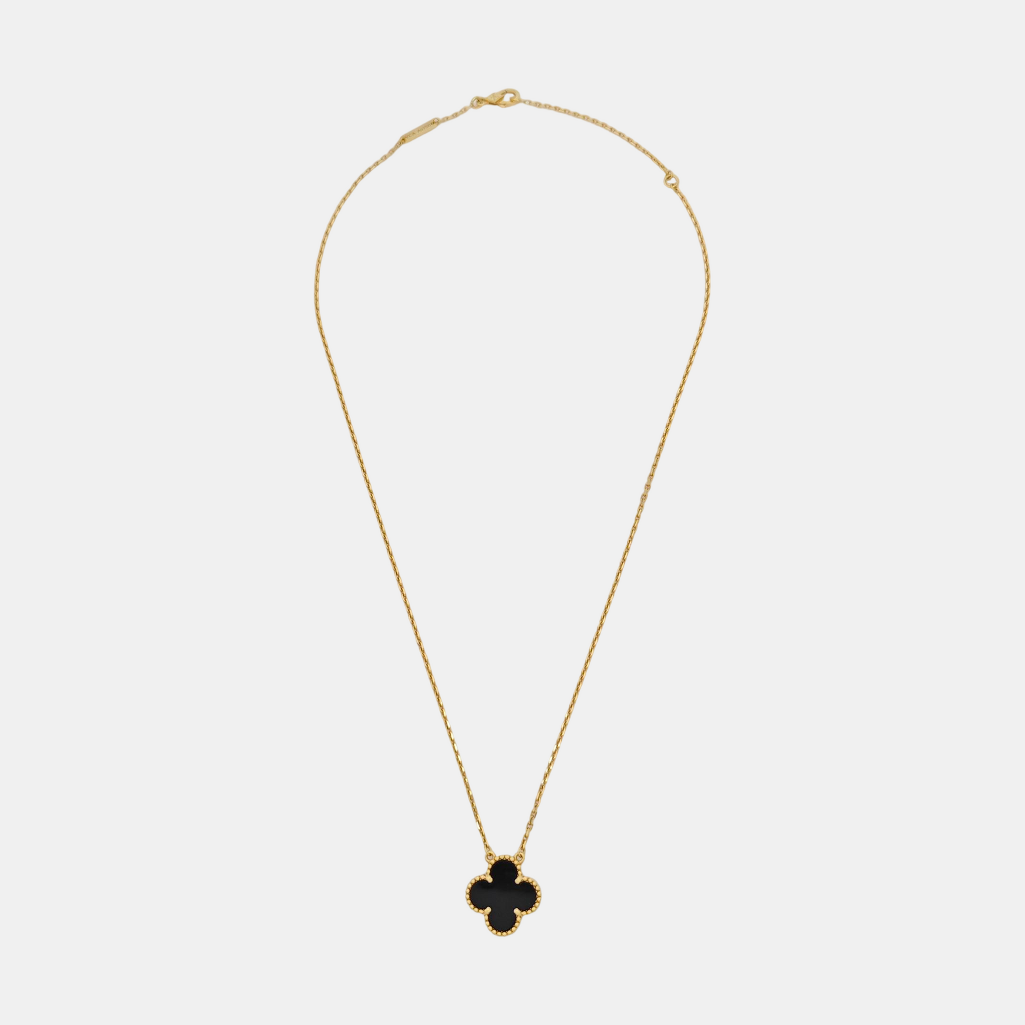 Vintage Alhambra 18k Gold Necklace