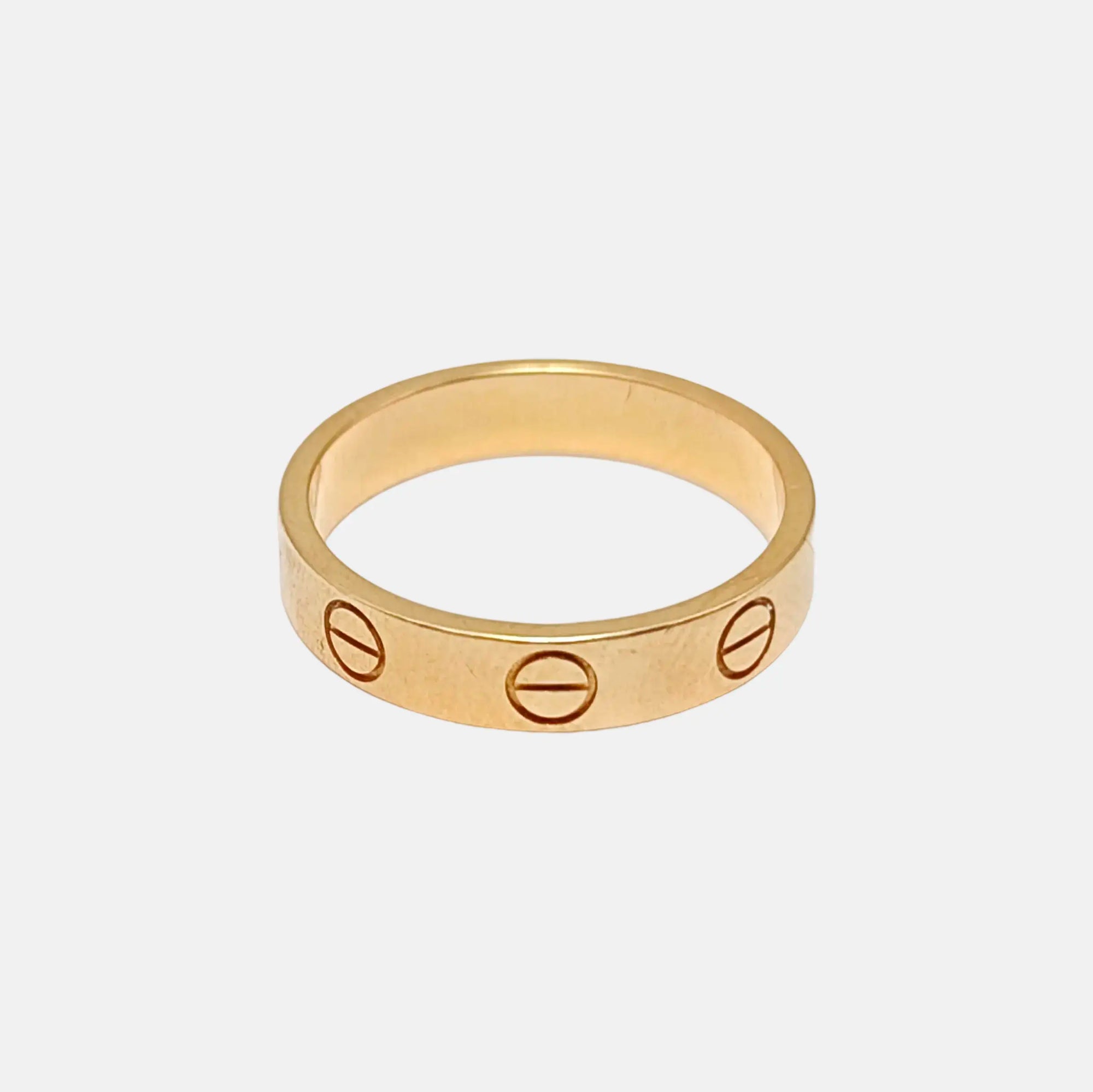 LOVE 18k Rose Gold Ring EU 49