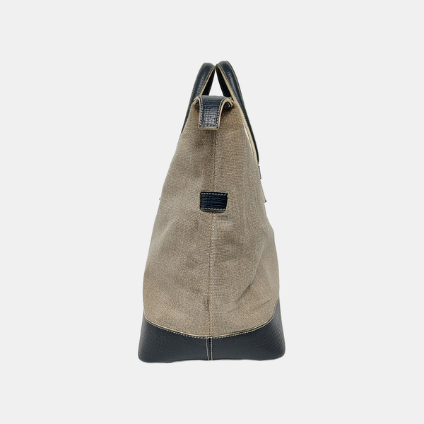 Fabric Top Handle Bag Gray