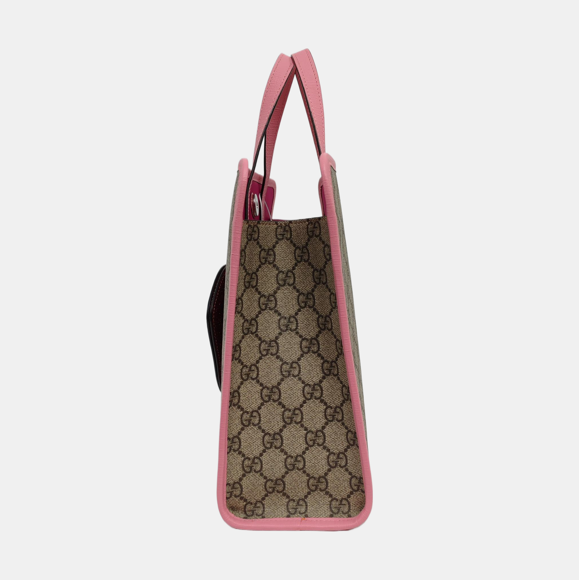 Children’s GG Bucket Monogram Coated Canvas Beige