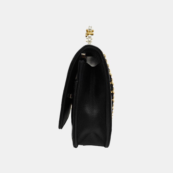 WOC Quilted Lambskin Black