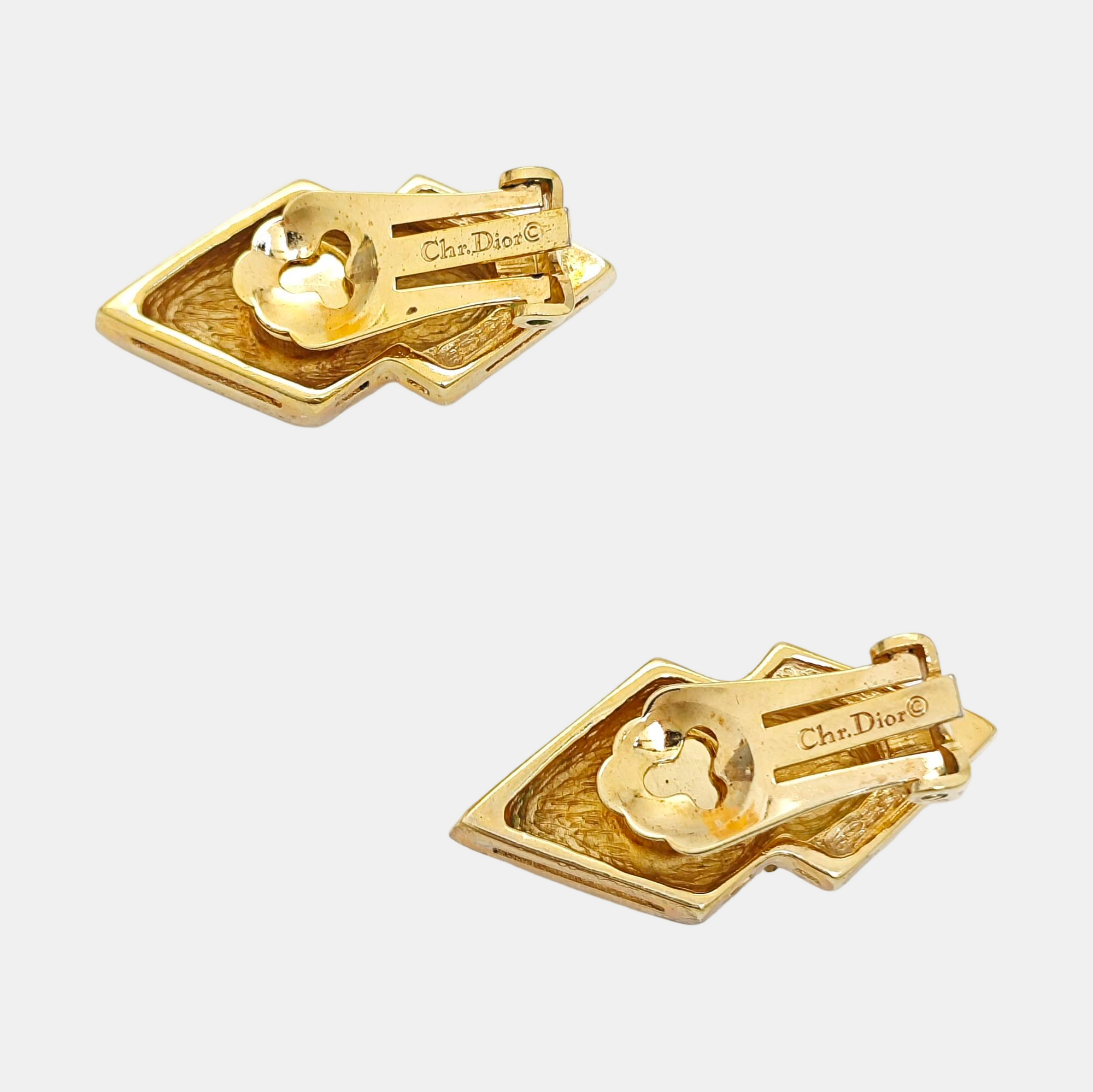 Metal Gold Clip On Earrings