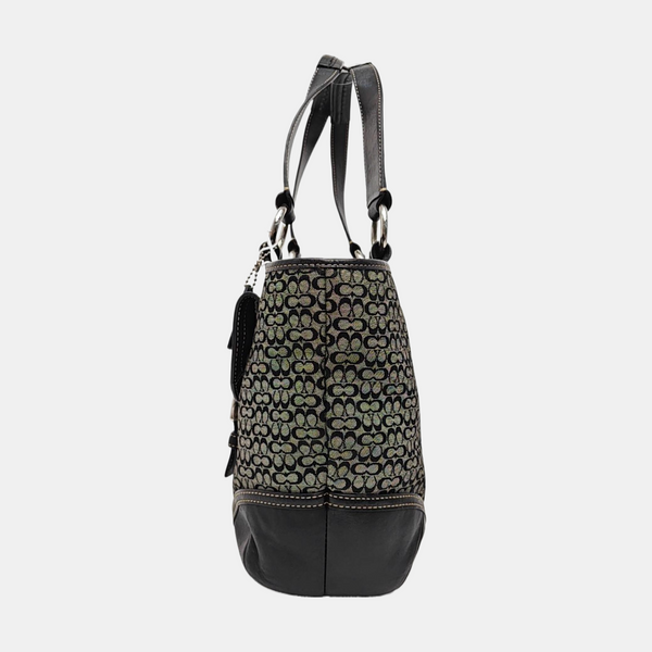 Monogram Canvas Tote Bag Gray