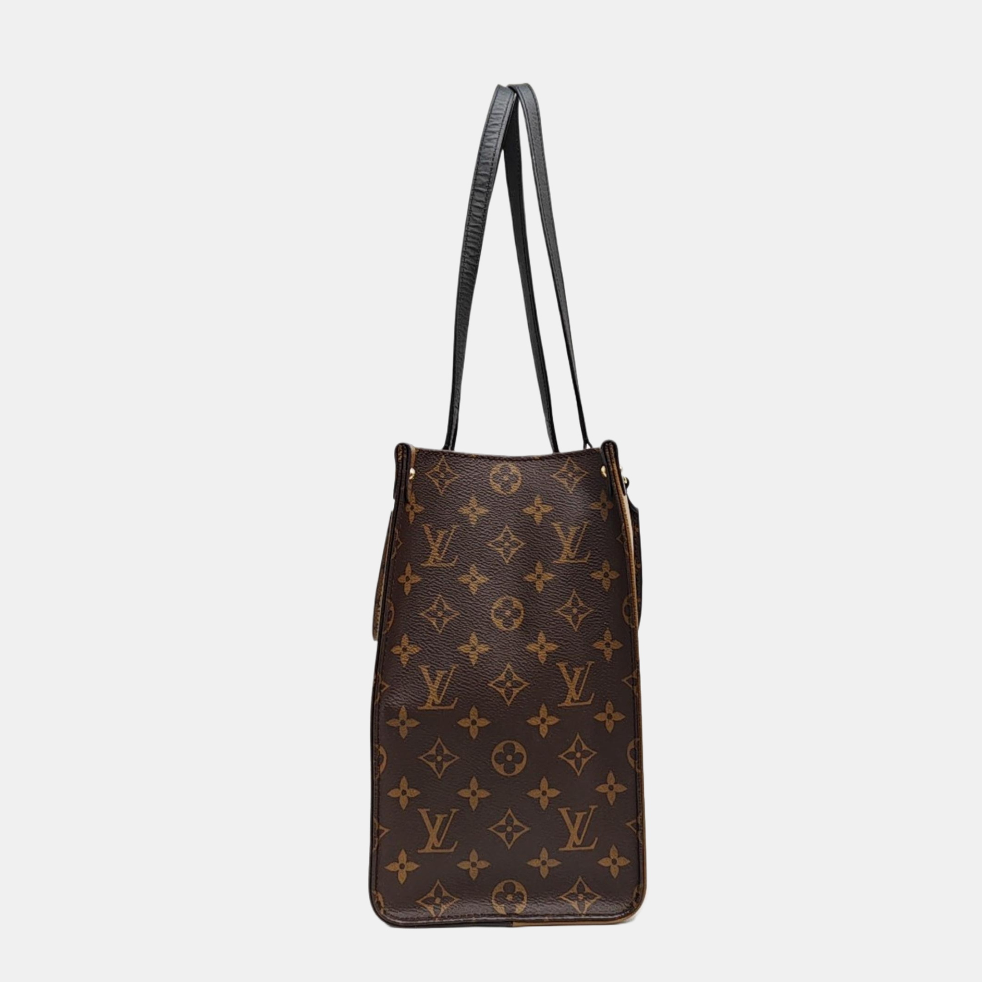 ONTHEGO MM Monogram Coated Canvas Brown