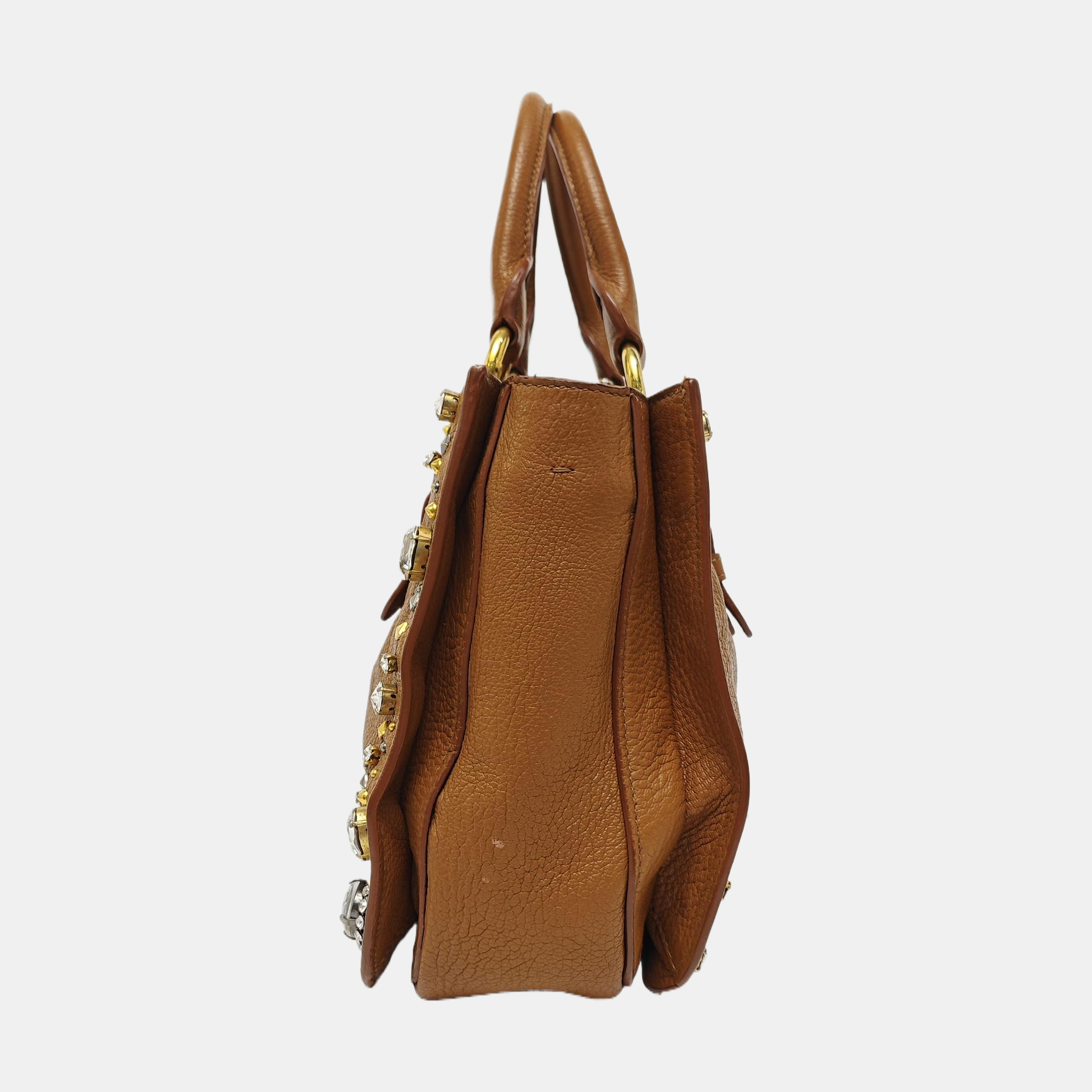 Calfskin Tote Bag Brown
