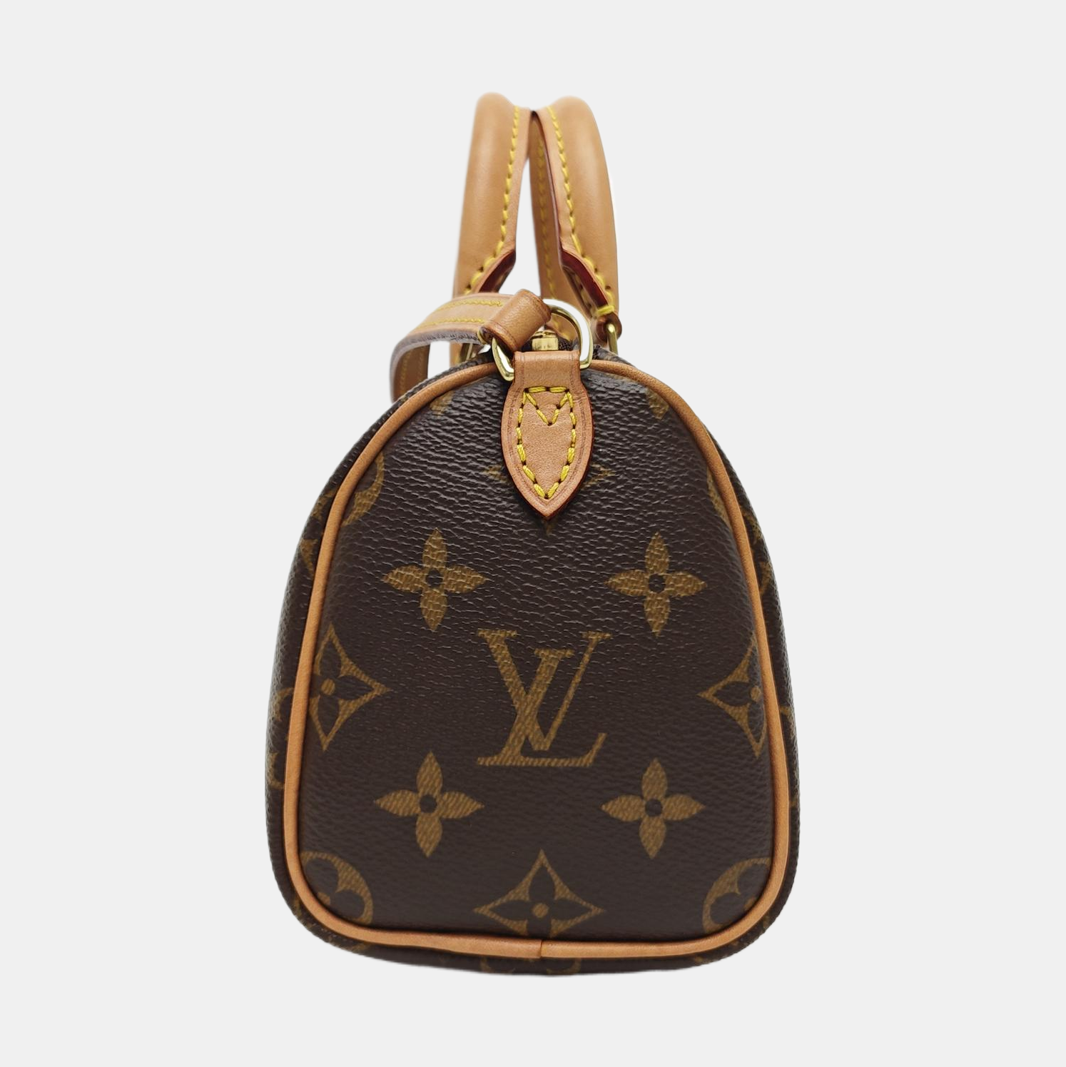 SPEEDY Nano Monogram Coated Canvas Brown