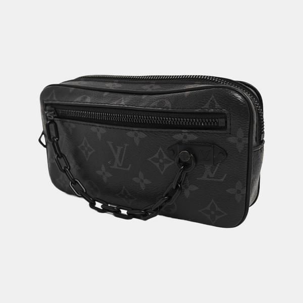 VOLGA Monogram Coated Canvas Black