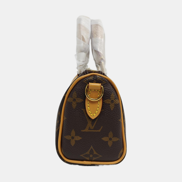 SPEEDY Nano Monogram Coated Canvas Brown