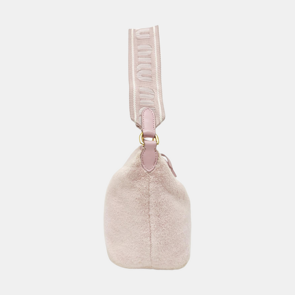 Fabric Top Handle Bag Mini Pink