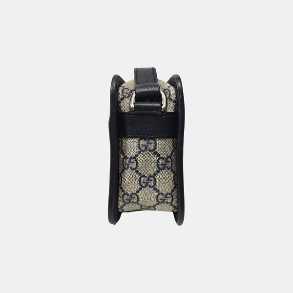 GG Supreme Mini Monogram Coated Canvas Beige