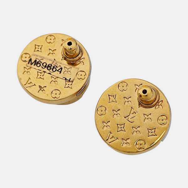 L TO V Metal Gold Stud Earrings