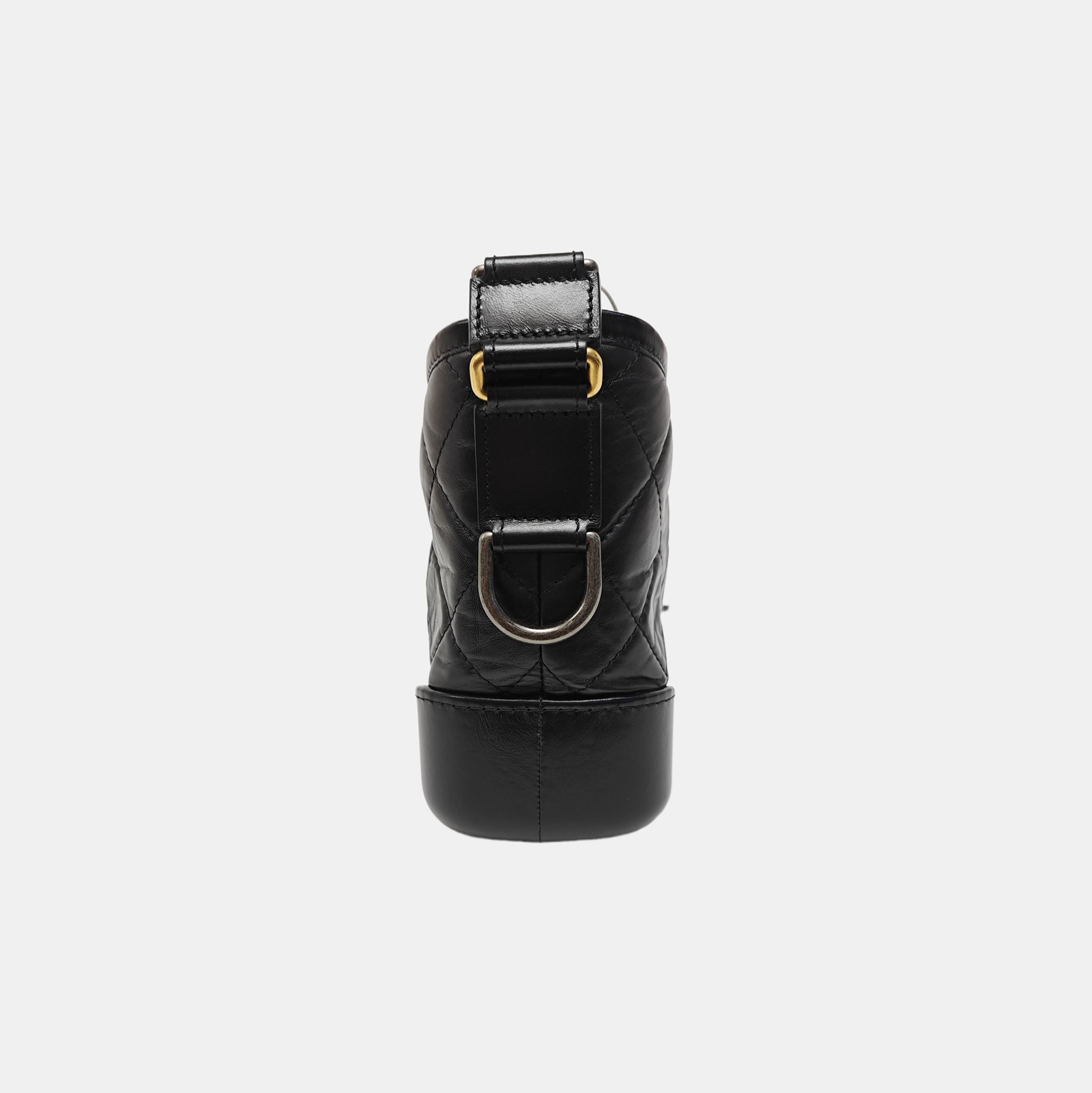 GABRIELLE Small Quilted Vintage Calf Black