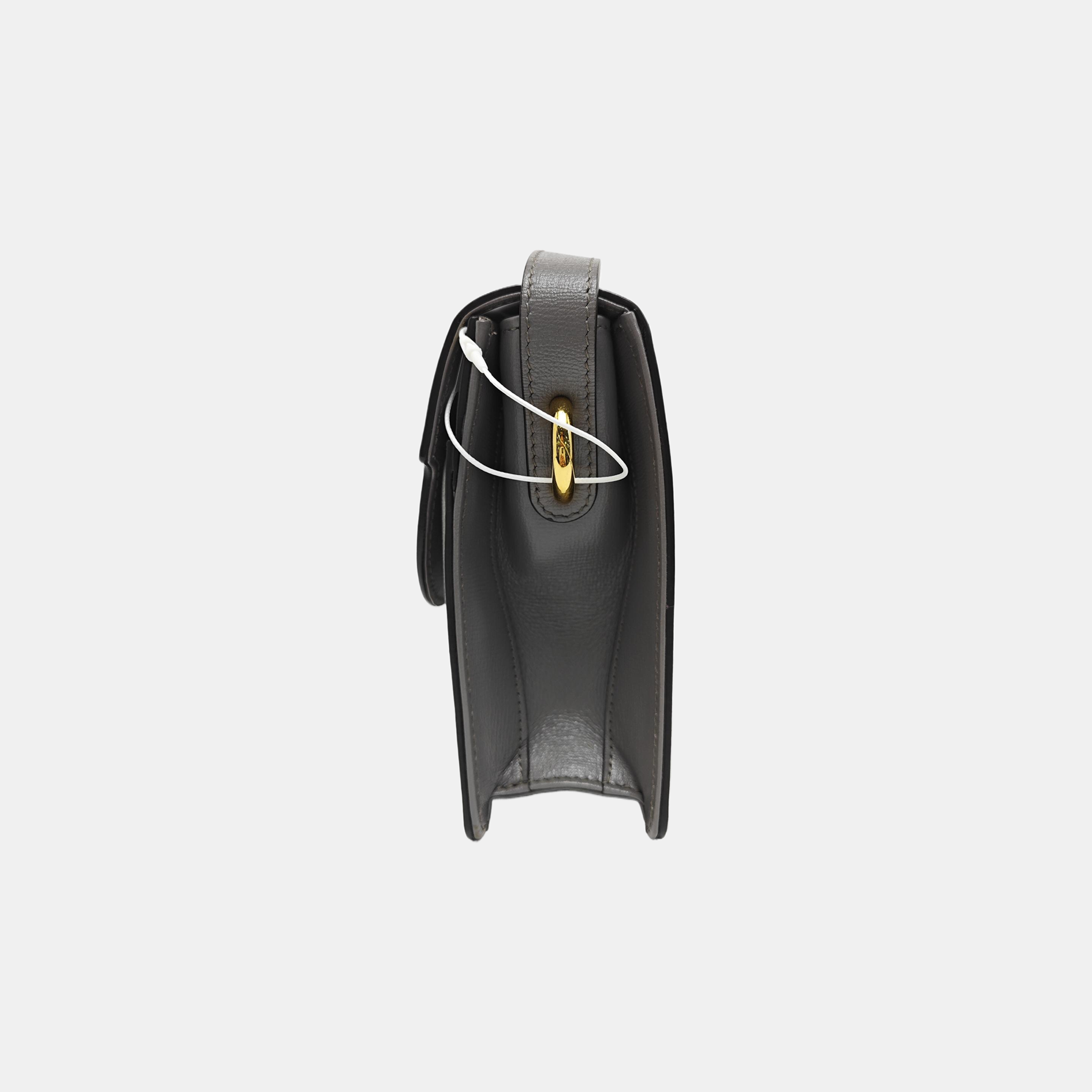 GG Ring Small Calfskin Gray