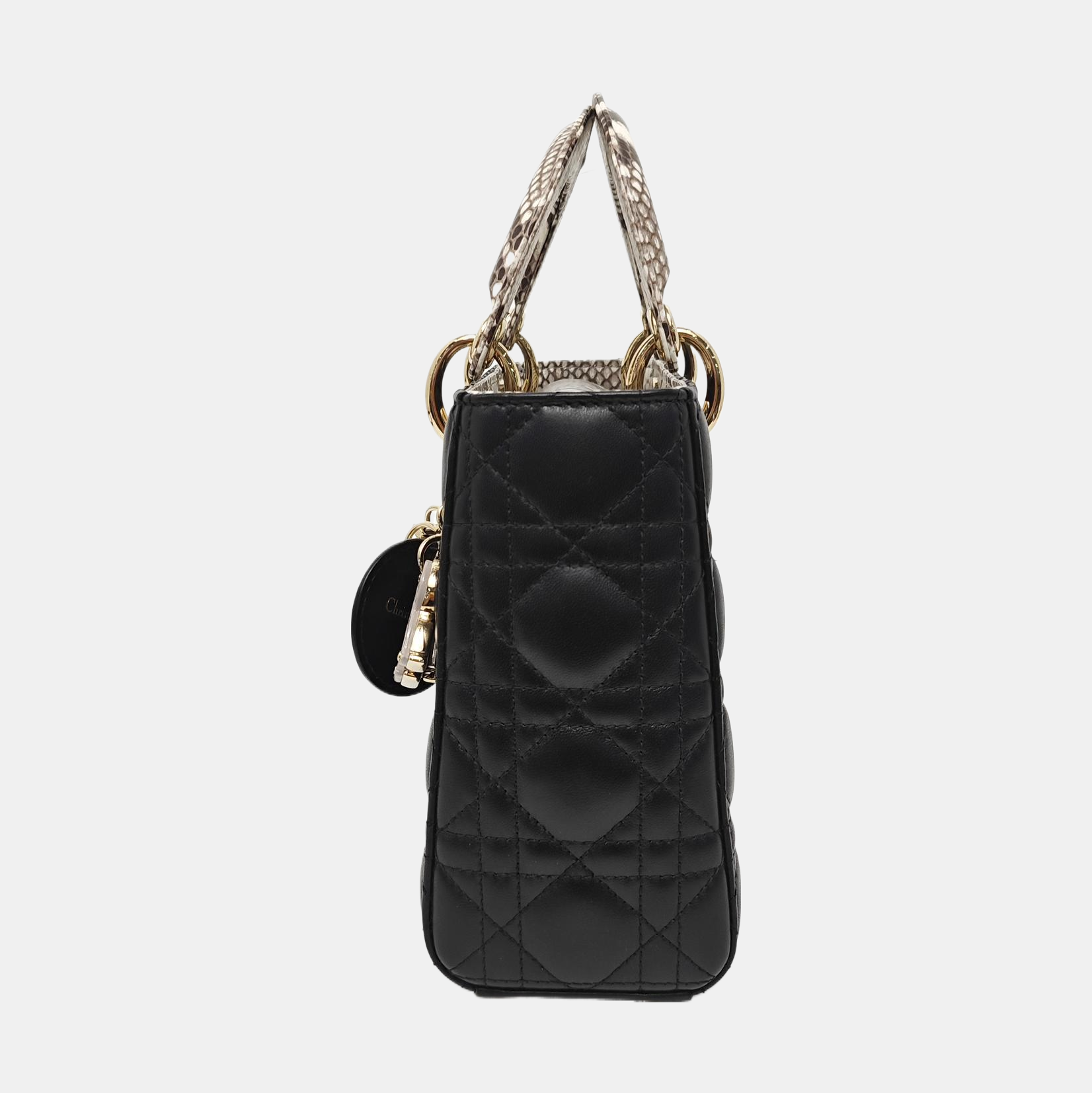 Lady Dior Small Quilted Lambskin Black