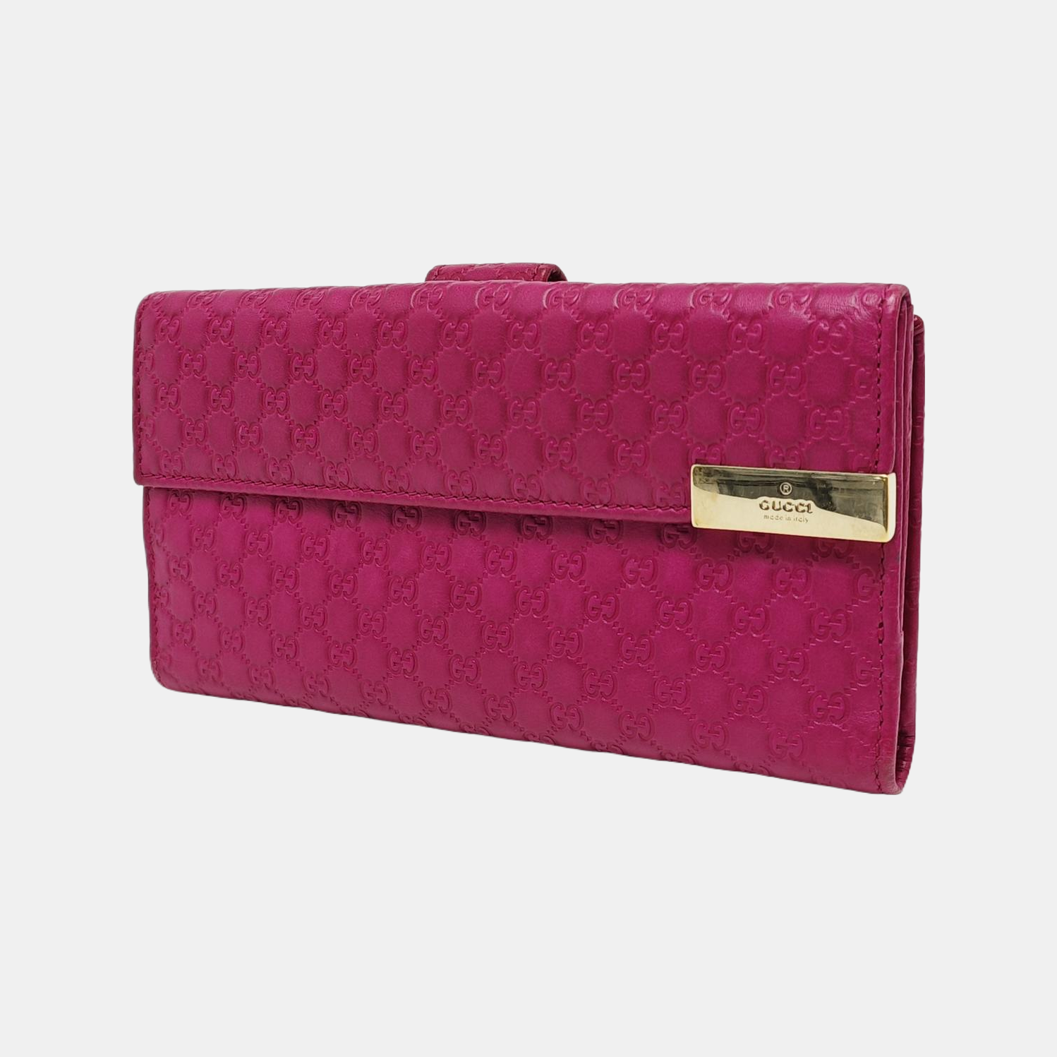 Monogram Calfskin Wallet Pink